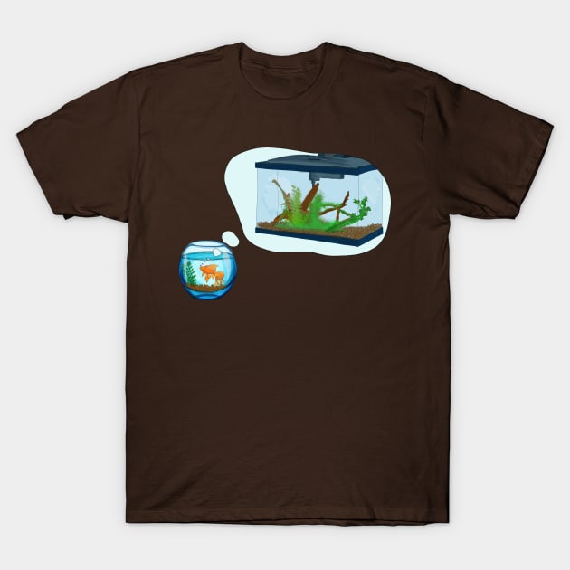 Fish Dreaming T-Shirt by CloudsBelow